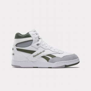 Reebok BB 4000 Ii Mid Men's Basketball Shoes White Grey Green | ITF1766KS