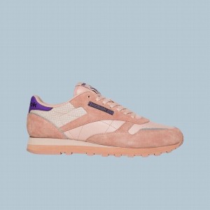 Reebok Classic Leather Men's Shoes Pink Purple | FHT4260EP