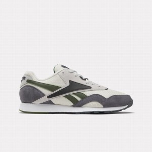 Reebok Classic Nylon Plus Men's Shoes Grey Black White | HZX7067BW