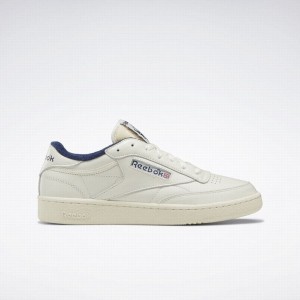 Reebok Club C 85 Vintage Men's Shoes White Navy | AUC8451UD