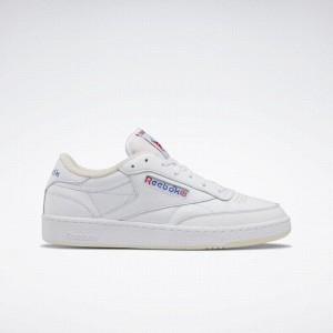 Reebok Club C 85 Vintage Men's Shoes White Blue | SJQ1418DE