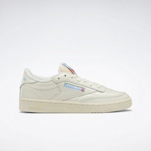 Reebok Club C 85 Vintage Women's Shoes White Blue | DYZ3560FT