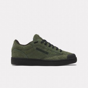 Reebok Club C Bulc Women's Shoes Green Black Orange | MHK5467VZ