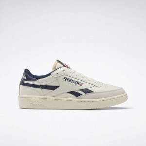 Reebok Club C Revenge Vintage Men's Shoes White Navy | SVK10055ES
