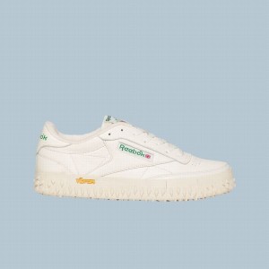 Reebok Club C Vibram Men's Shoes White Green | GPS2136RQ