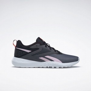 Reebok Flexagon Energy 4 Women's Training Shoes Black Grey Pink | LKW6189QM