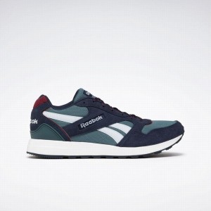 Reebok Gl 1000 Men's Lifestyle Shoes Navy Blue Burgundy | OFK8050GP