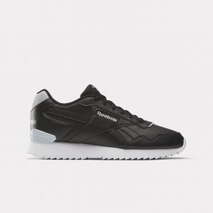 Reebok Glide Ripple Clip Women's Lifestyle Shoes Black Silver Metal Blue | HSQ2129TH