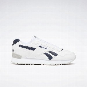 Reebok Glide Ripple Clip Women's Lifestyle Shoes White Grey Navy | DEB9094HN
