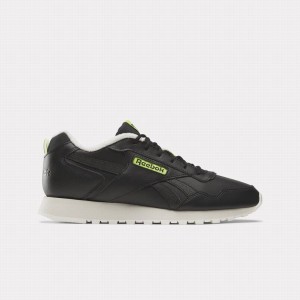 Reebok Glide Women's Lifestyle Shoes Black Light Green | NRI2163SC