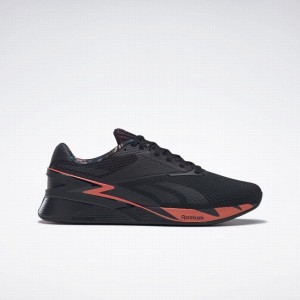 Reebok Nano X3 Women's Training Shoes Black Orange Grey | YIS8731MP