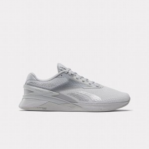Reebok Nano X3 Women's Training Shoes Grey Silver Metal | EZR8116YN