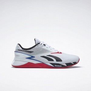 Reebok Nano X3 Women's Training Shoes White Black Blue | WOZ1923BE