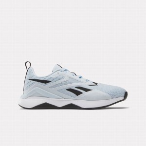 Reebok Nanoflex Trainer 2.0 Women's Training Shoes Blue Black White | NNH726SZ