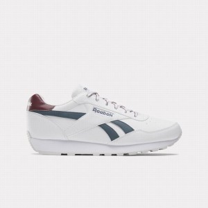 Reebok Rewind Run Men's Running Shoes White Blue Burgundy | QLC1168GY