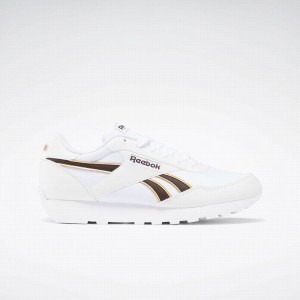 Reebok Rewind Run Men's Running Shoes White Dark Brown Gold | OFK5591BN