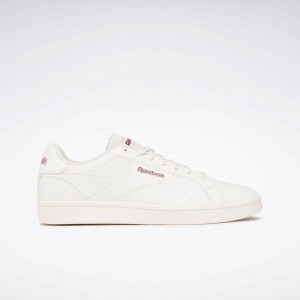Reebok Royal Complete Clean 2.0 Women's Lifestyle Shoes White Burgundy | QBJ1686JB