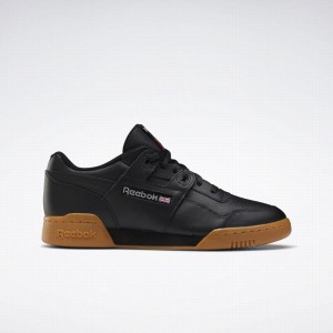 Reebok Workout Plus Men's Walking Shoes Black Dark Grey Red | ZDW472UW