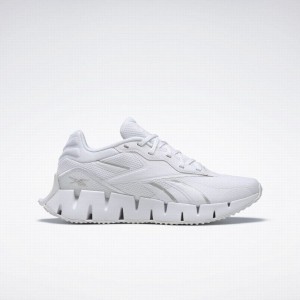 Reebok Zig Dynamica 4 Women's Running Shoes White Silver Metal | WUB5045YC