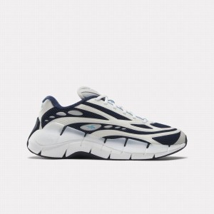 Reebok Zig Kinetica 2.5 Men's Running Shoes Grey Blue Navy White | UKT8086WS