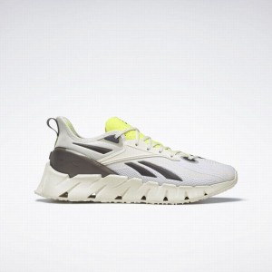 Reebok Zig Kinetica 3 Men's Running Shoes White Yellow | TAM8913TM