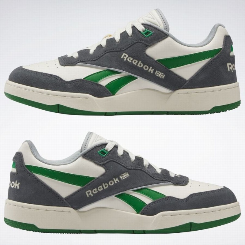 Reebok BB 4000 Ii Men's Basketball Shoes White Grey Green | KFG2717XO