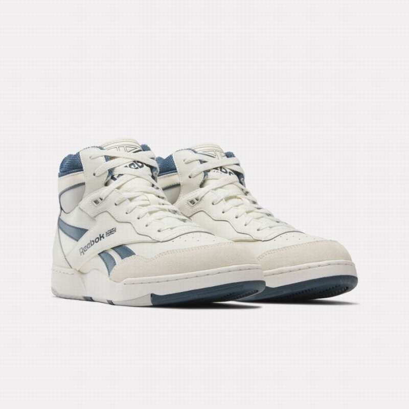 Reebok BB 4000 Ii Mid-top Men's Basketball Shoes White Blue | AJK661PH