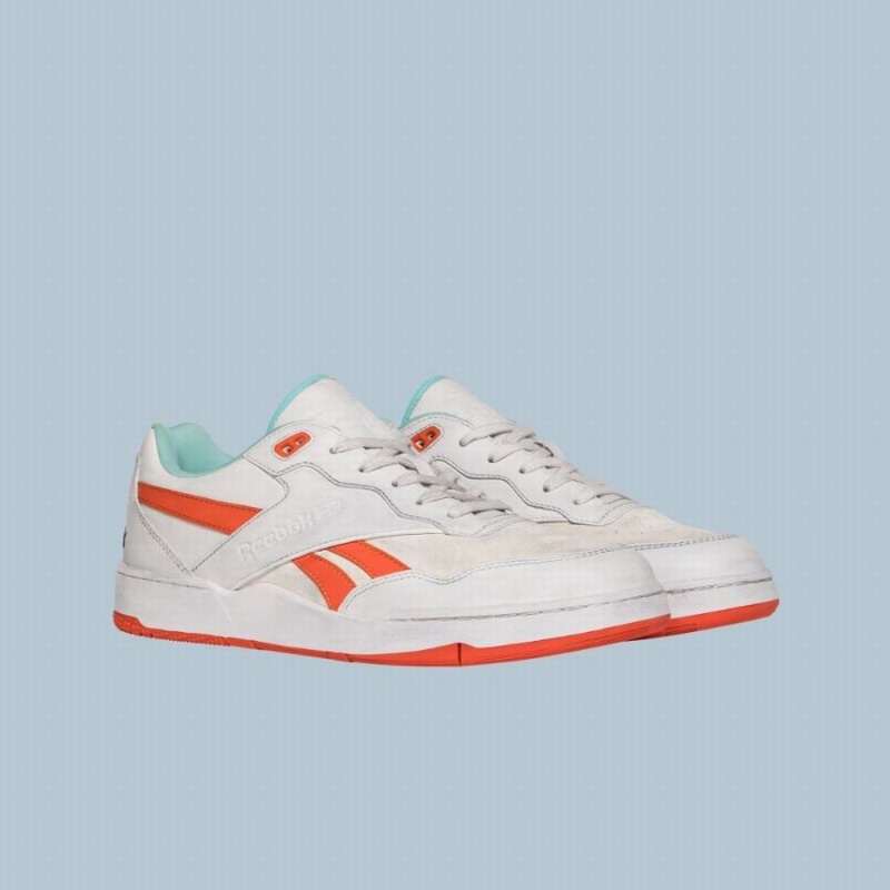 Reebok BB 4000 Ii Vintage Men's Basketball Shoes White Orange | WDT548GR
