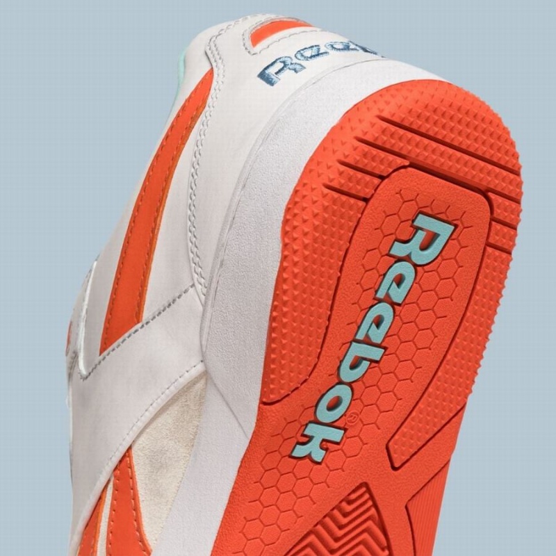 Reebok BB 4000 Ii Vintage Men's Basketball Shoes White Orange | WDT548GR