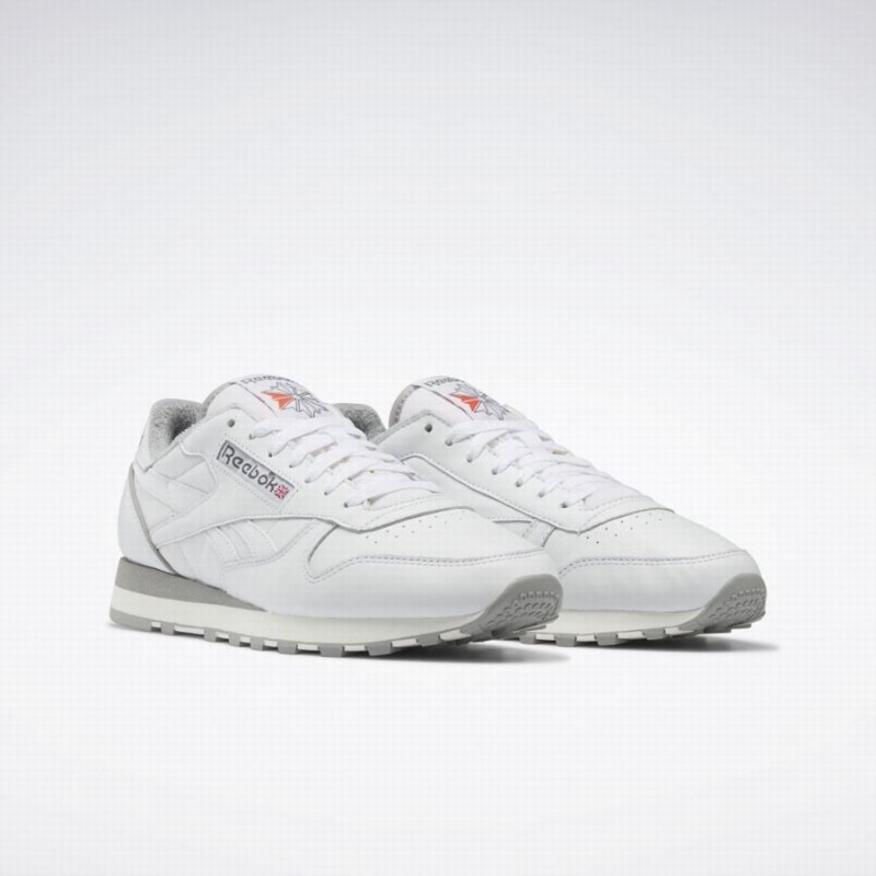 Reebok Classic Leather 2023 Vintage Men's Shoes White Grey | FZU9024TD