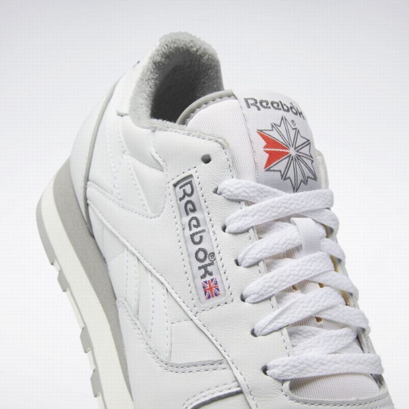 Reebok Classic Leather 2023 Vintage Men's Shoes White Grey | FZU9024TD