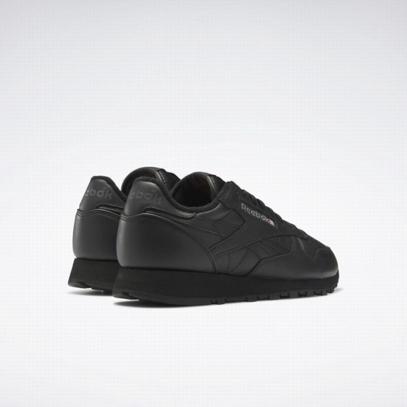 Reebok Classic Leather 2023 Vintage Women's Shoes Black | URO273TQ