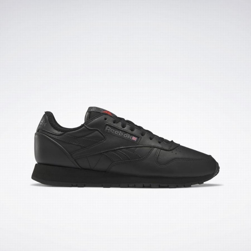 Reebok Classic Leather 2023 Vintage Women\'s Shoes Black | URO273TQ