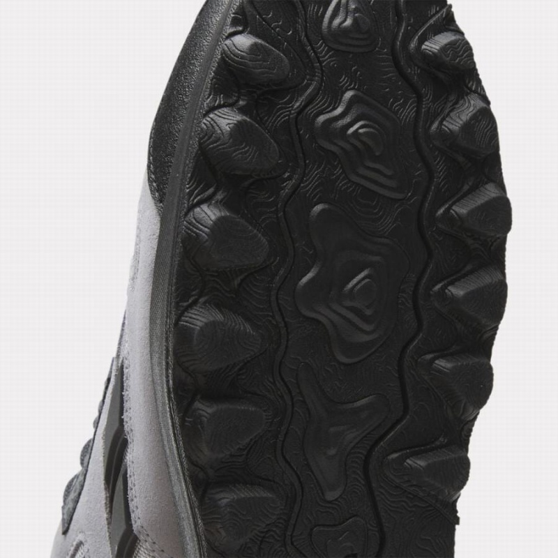 Reebok Classic Leather Men's Shoes Grey Black | RNT5391QC
