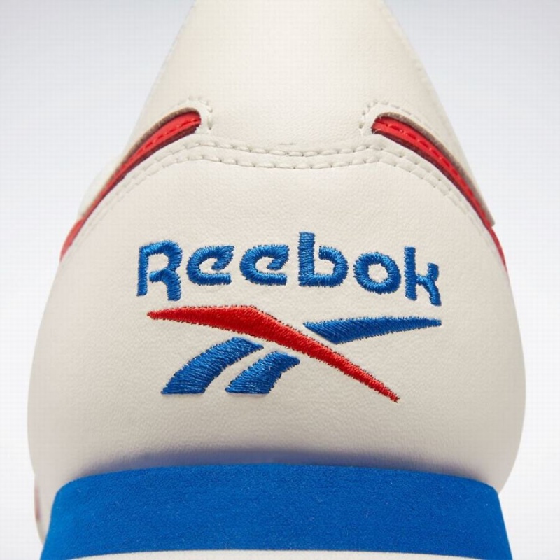 Reebok Classic Leather Men's Shoes White Red Blue | HNZ9661KY