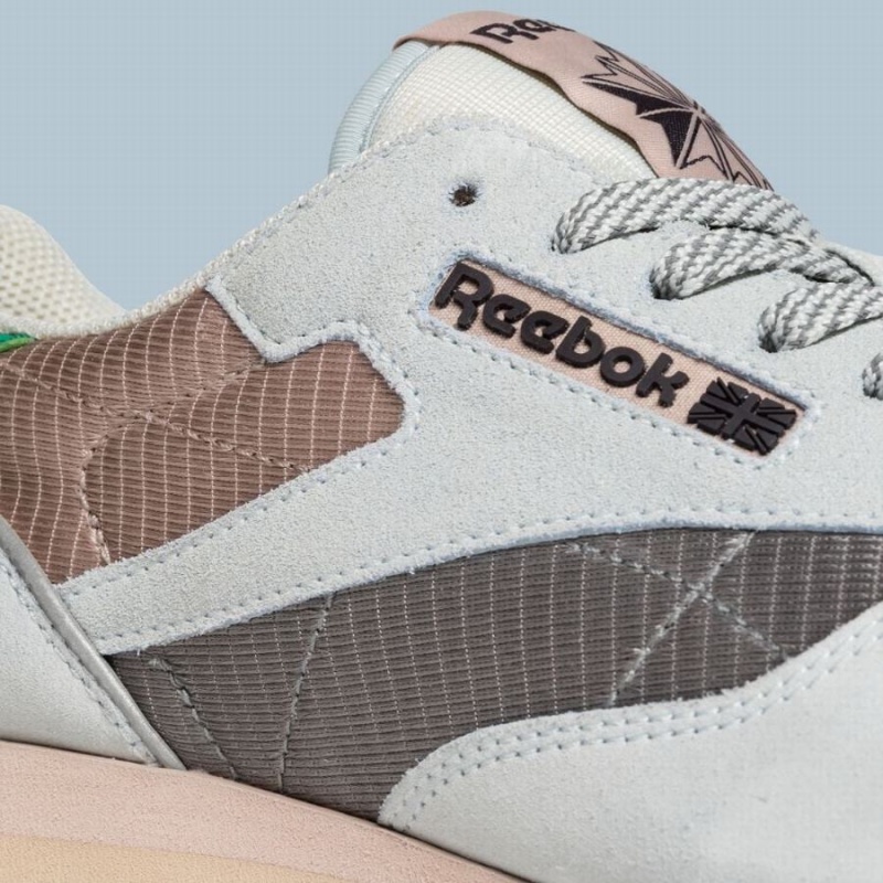 Reebok Classic Leather Retro Men's Shoes White Brown Green | ONA5222SQ