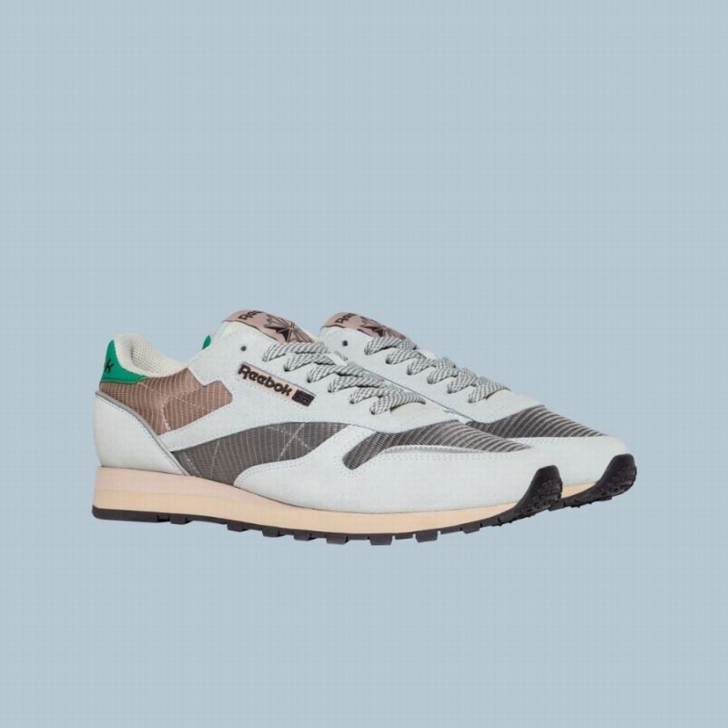 Reebok Classic Leather Retro Women's Shoes Blue Green Silver Gold | WYX4844GH