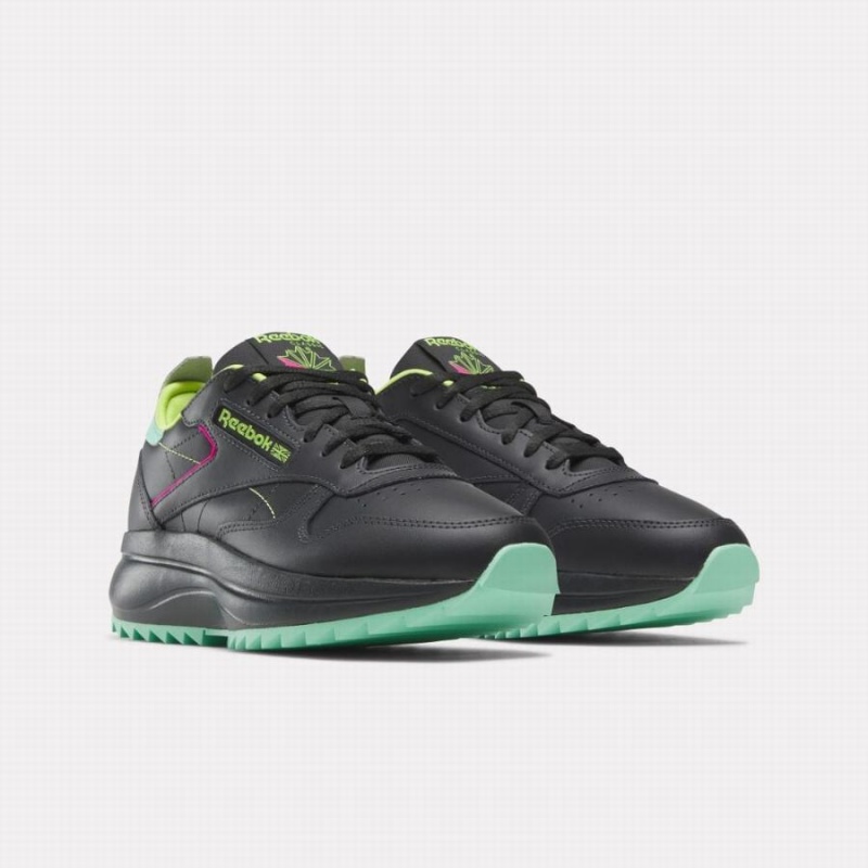 Reebok Classic Leather Sp Extra Women's Shoes Black Grey Light Green | GHT8642OL