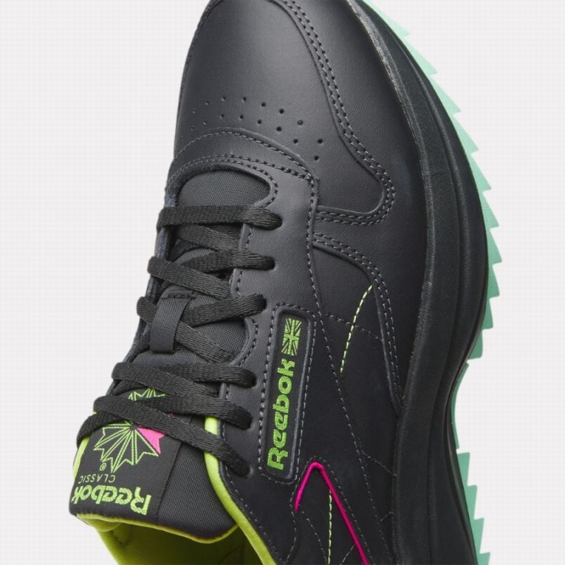 Reebok Classic Leather Sp Extra Women's Shoes Black Grey Light Green | GHT8642OL
