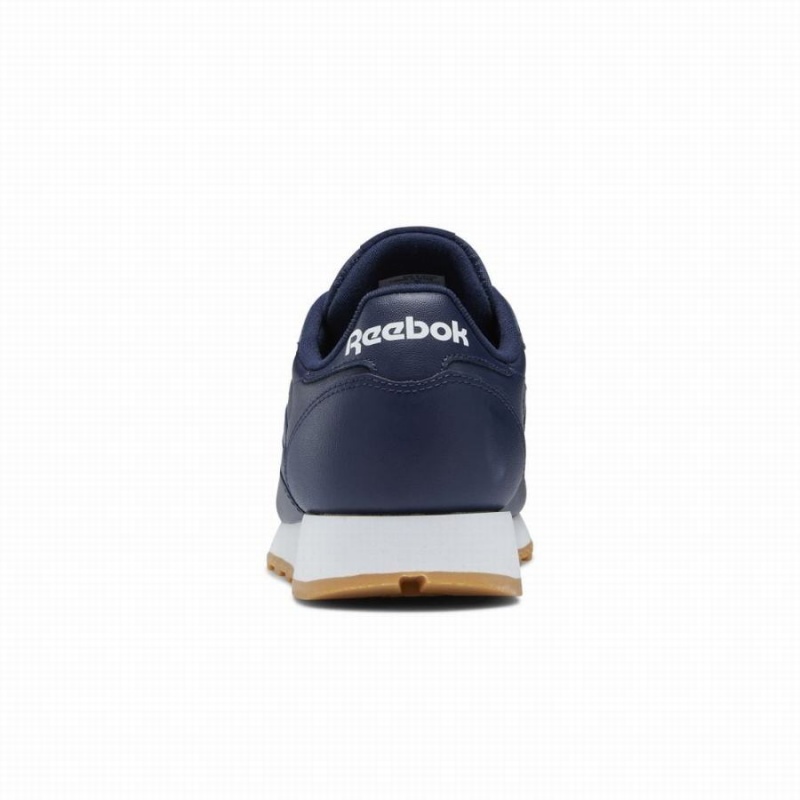 Reebok Classic Leather Women's Shoes Navy White | CWH4367PI