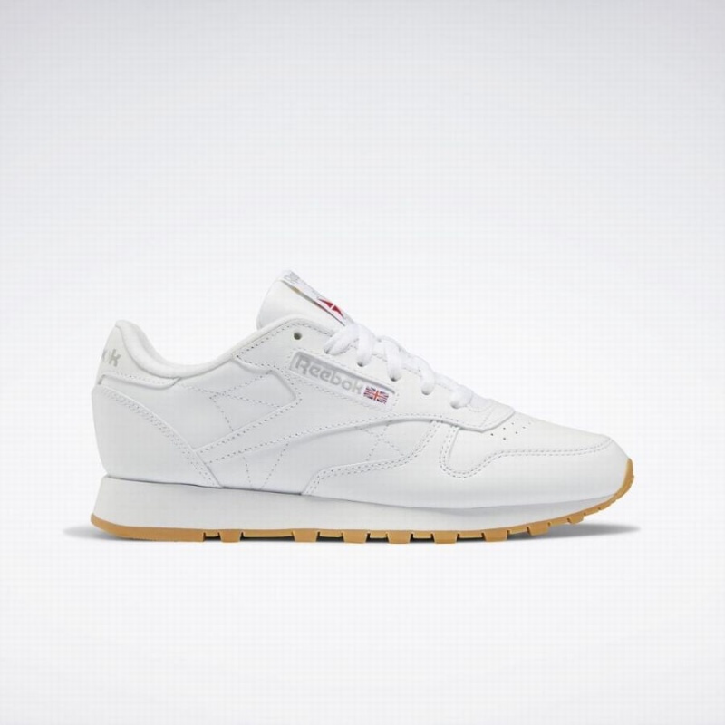 Reebok Classic Leather Women\'s Shoes White Grey | UUI3388ST