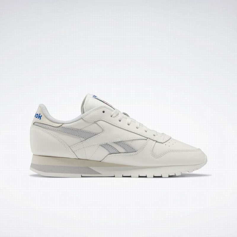 Reebok Classic Leather Women's Shoes White Light Grey | AET839SQ