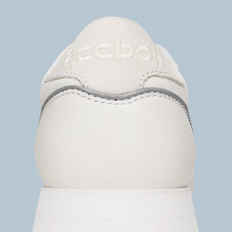 Reebok Classic Leather Women's Shoes White Silver | ALM3397BH