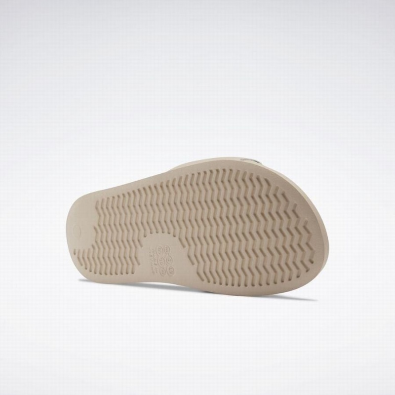 Reebok Classic Men's Slides Beige Black | DWS3989WG