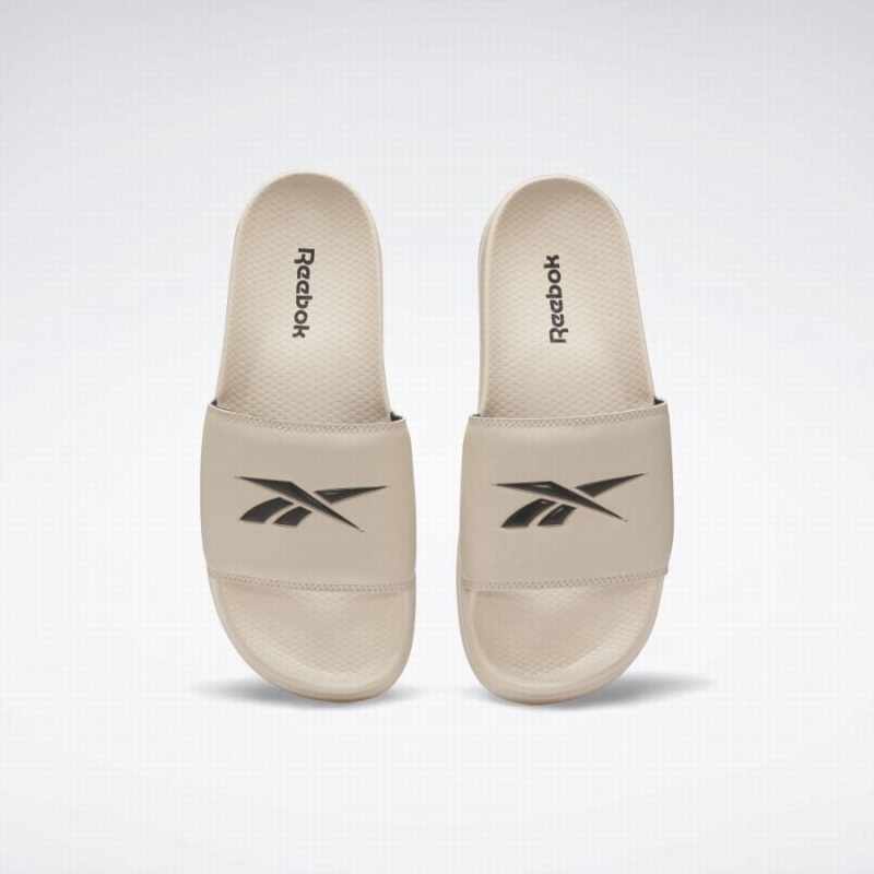 Reebok Classic Men's Slides Beige Black | DWS3989WG