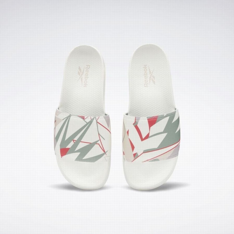 Reebok Classic Men's Slides White Green | HQQ8694CQ