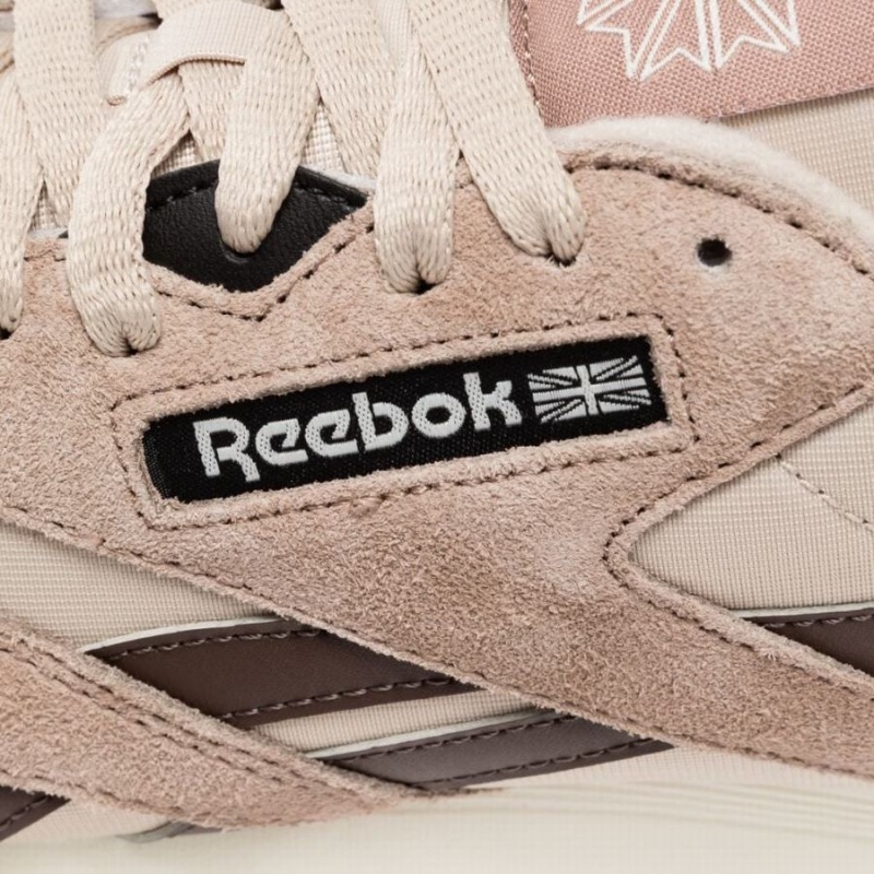 Reebok Classic Nylon Men's Shoes Beige Dark Brown | OVX1536KA