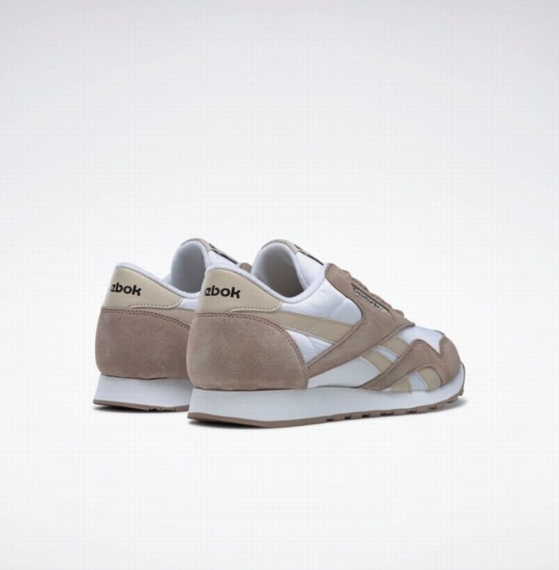 Reebok Classic Nylon Men's Shoes White Beige Grey Brown | IWT6480IU