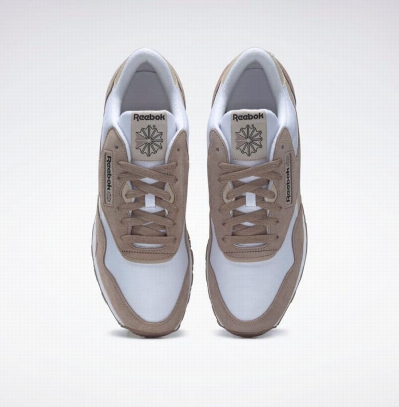 Reebok Classic Nylon Men's Shoes White Beige Grey Brown | IWT6480IU