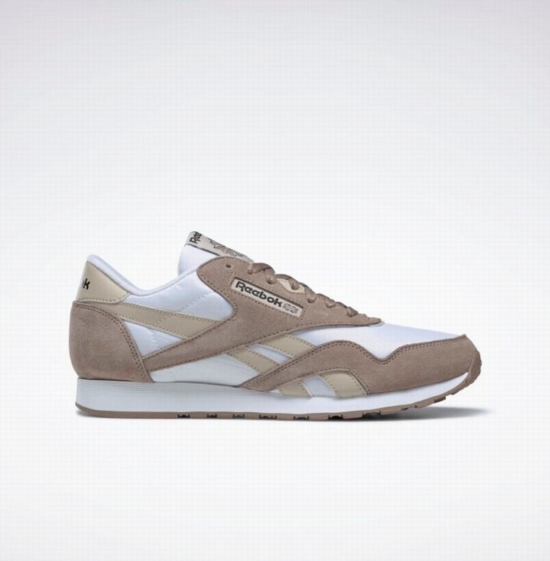 Reebok Classic Nylon Men\'s Shoes White Beige Grey Brown | IWT6480IU